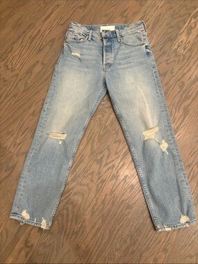 MOTHER Light Blue Distressed Relaxed Men’s Jeans